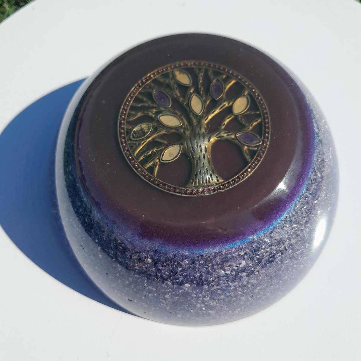 Orgonita Semiesfera Árbol de la Vida - Protector 5G y Transmutador de Energía - Mundo Orgon