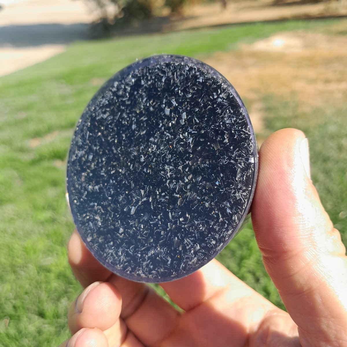 Orgonita Violeta con Chips de Amatista - Edición Especial - Mundo Orgon