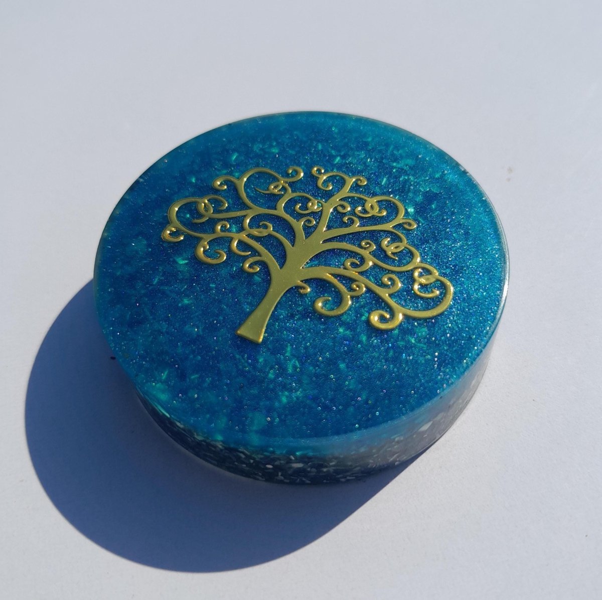 Orgonitas de Bolsillo Azul Cielo - Mundo Orgon