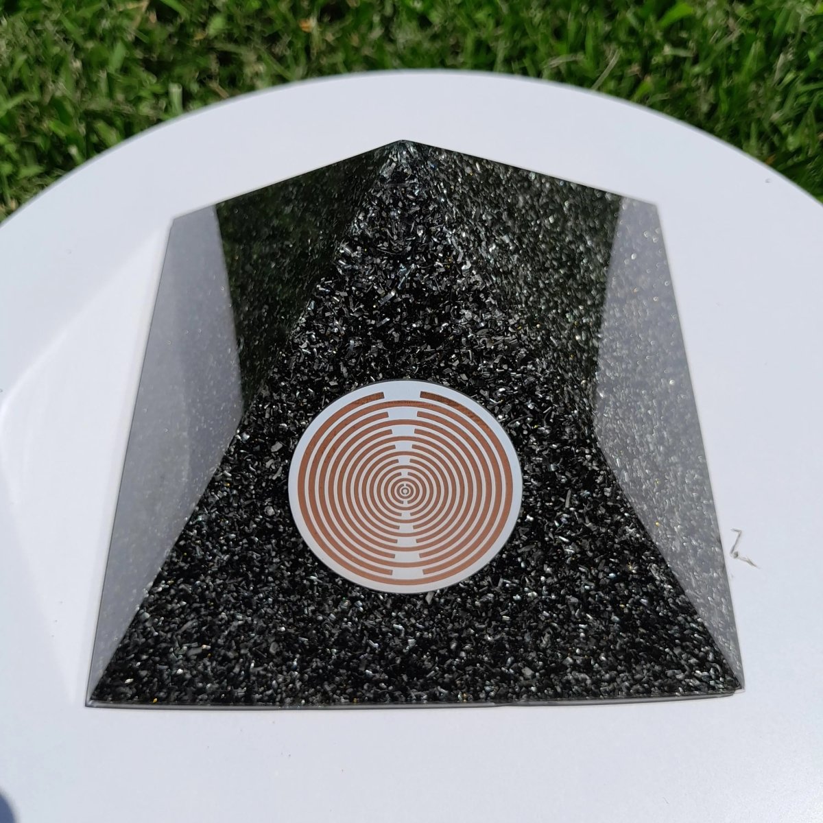 Pirámide Orgonita MWO de Lakhovsky - 140mm de Base - Mundo Orgon