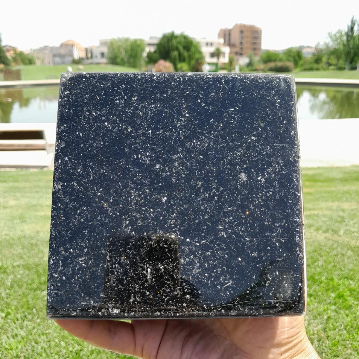 Pirámide Orgonita MWO de Lakhovsky - 140mm de Base - Mundo Orgon