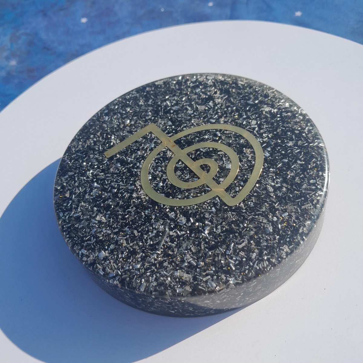 Plato de Carga de Energía Orgónica Cho Ku Rei con Shunguita - Mundo Orgon