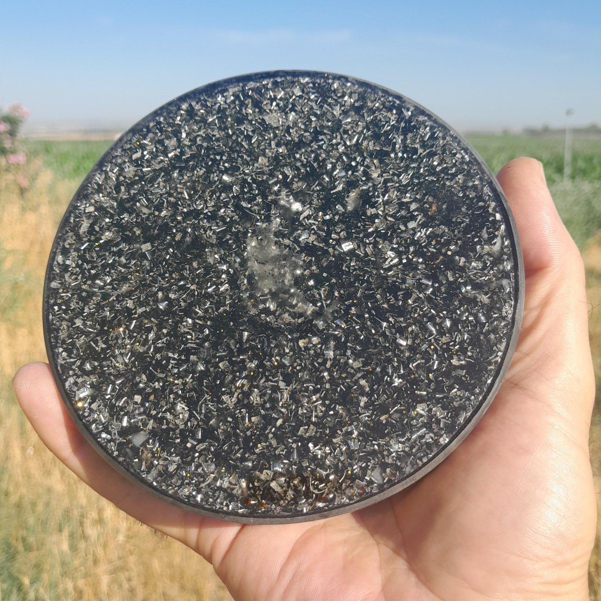 Plato de Carga de Energía Orgónica Cho Ku Rei con Shunguita - Mundo Orgon