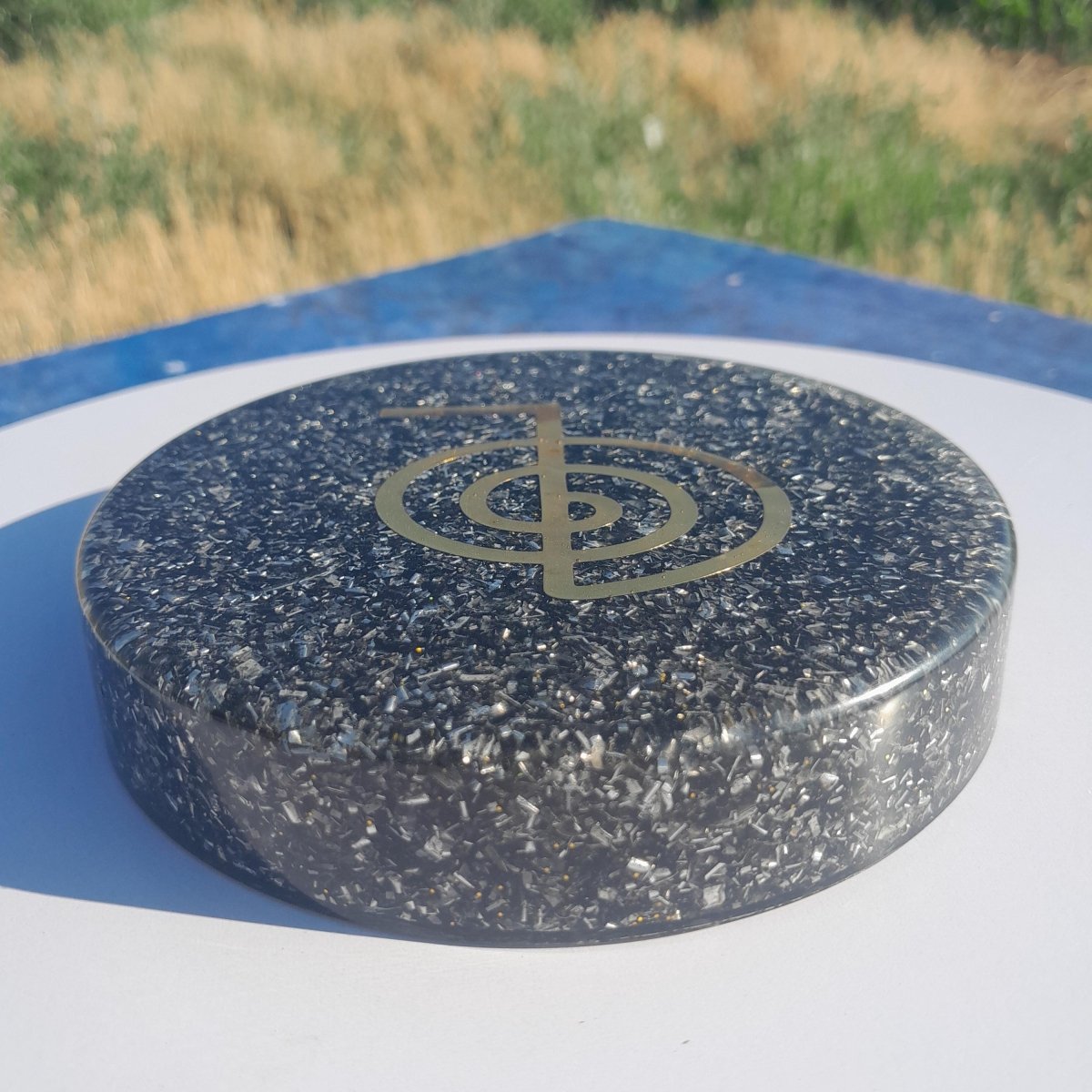 Plato de Carga de Energía Orgónica Cho Ku Rei con Shunguita - Mundo Orgon