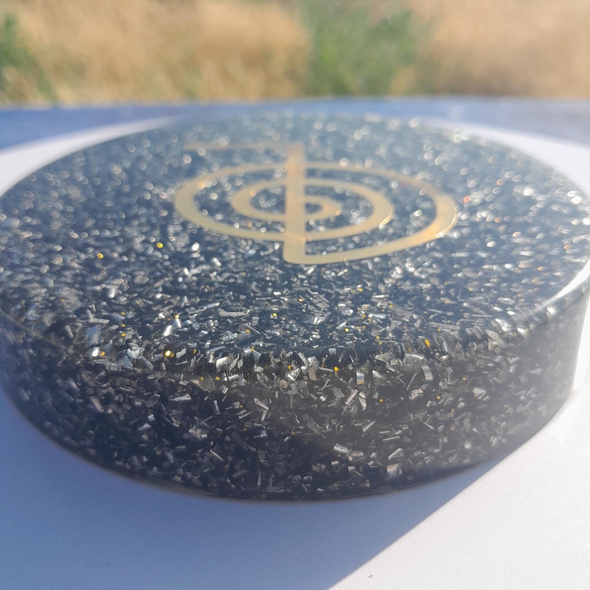 Plato de Carga de Energía Orgónica Cho Ku Rei con Shunguita - Mundo Orgon