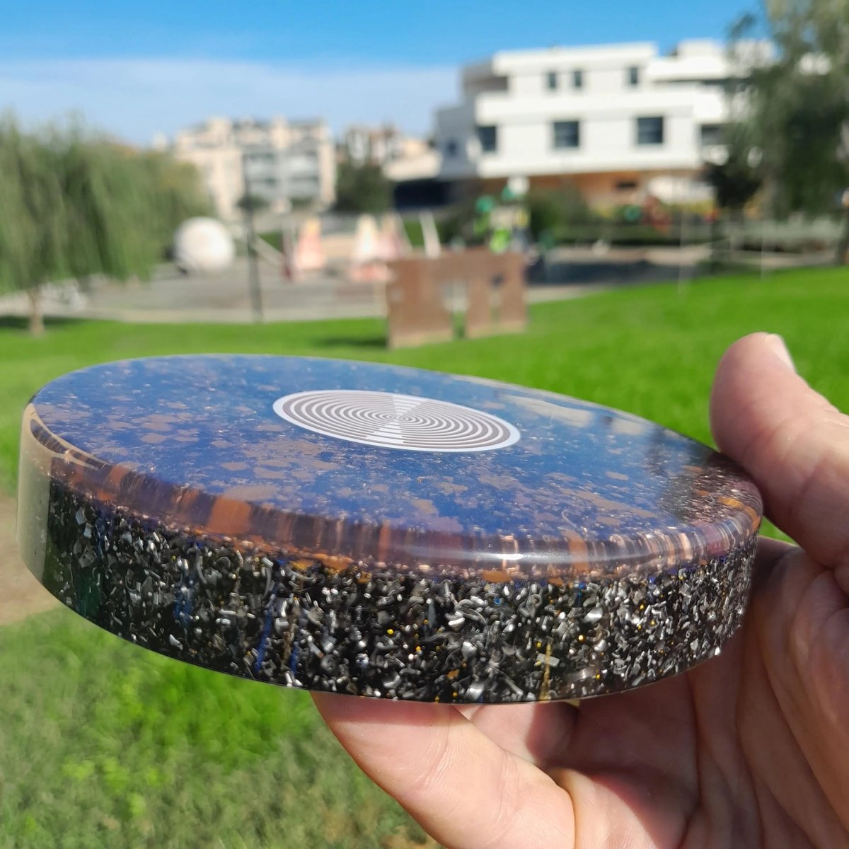 Plato de Carga de Orgón con Antena MWO Lakhovsky - Generador Energía para Alimentos y Bebidas - Mundo Orgon