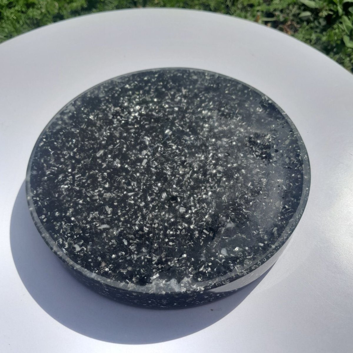 Plato de Carga de Orgón Flor de la Vida con Shungita - Mundo Orgon LTD