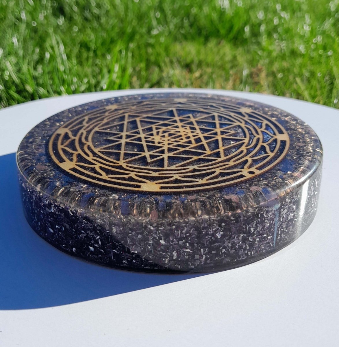 Plato Generador de Energía Símbolo Sry Yantra - Mundo Orgon