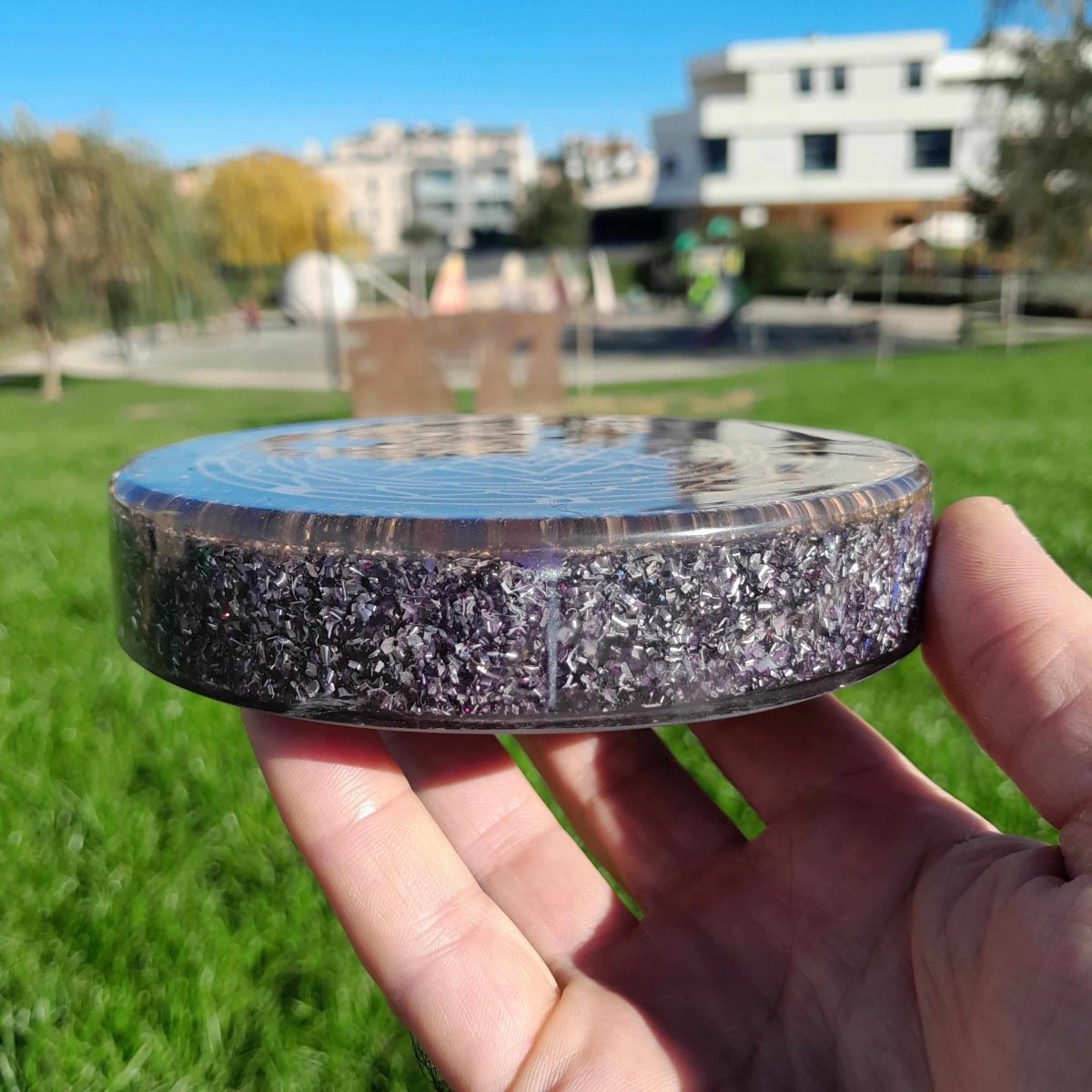 Plato Generador de Energía Símbolo Sry Yantra - Mundo Orgon