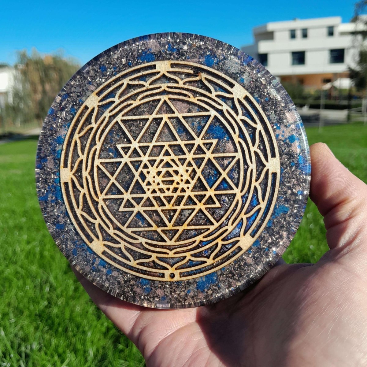 Plato Generador de Energía Símbolo Sry Yantra - Mundo Orgon