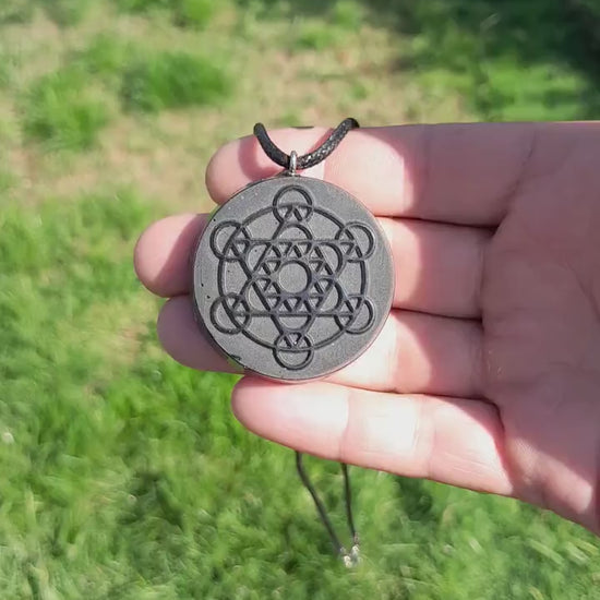 Colgante Orgonita Metatron- Protección 5G- Orgone Necklace- Amuleto Energético Hecho a Mano
