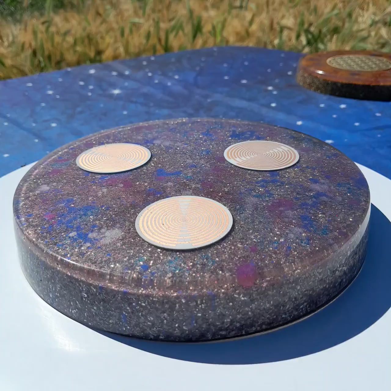 Placa de Carga de Orgón con Tres Antenas MWO Lakhovsky- Orgone Generator