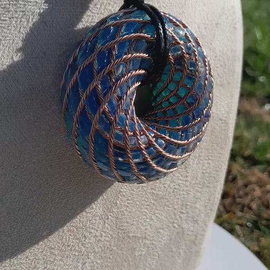 Bobina Torus de Rodin Chips de Lapislázuli- Generador de Ondas de Vórtice