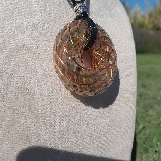 Bobina Torus Rodin con Turmalina- 50mm- Generador de Ondas de Vórtice