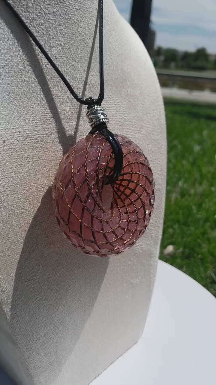 Bobina Rodin- Generador de Ondas de Vórtice- Energía Toroidal | Protección EMF | Joyería Energética Hecha a Mano