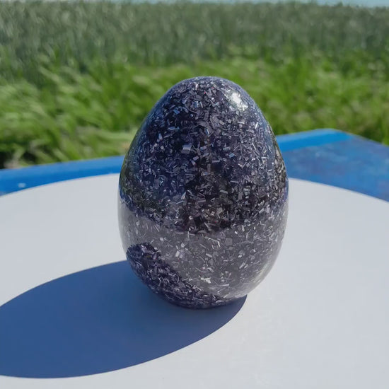 Huevo Orgonita Violeta- Transmutador de Energías- Protección 5G y Electromagnetismo EMF