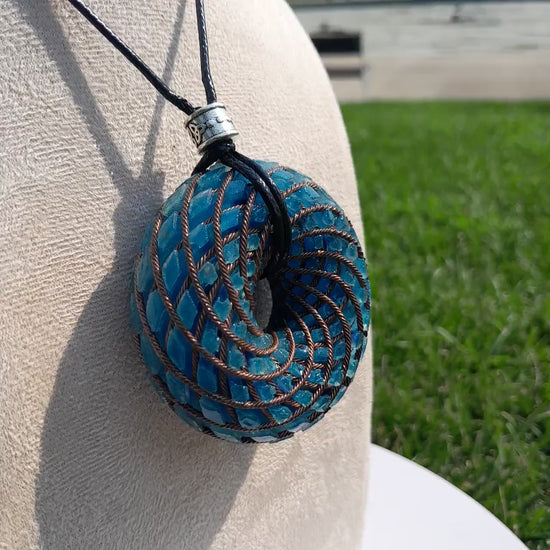 Bobina Rodin Chips de Lapislázuli- Generador de Ondas de Vórtice- Energía Toroidal | Protección EMF