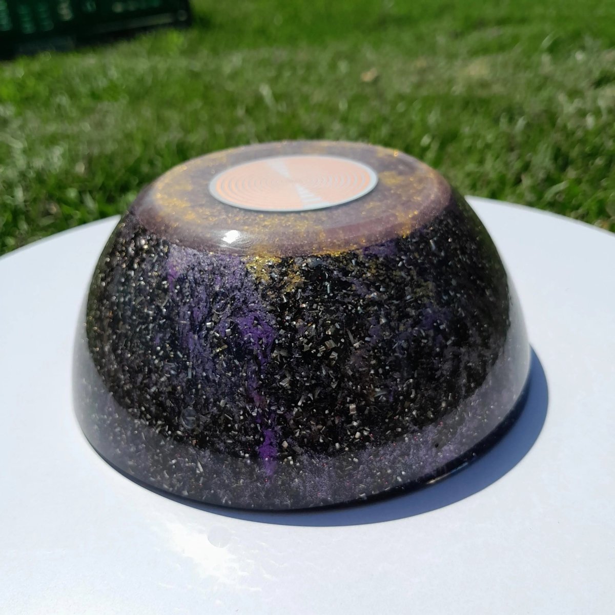 Semiesfera Orgonita con Shunguita y Antena MWO de Lakhovsky - Mundo Orgon