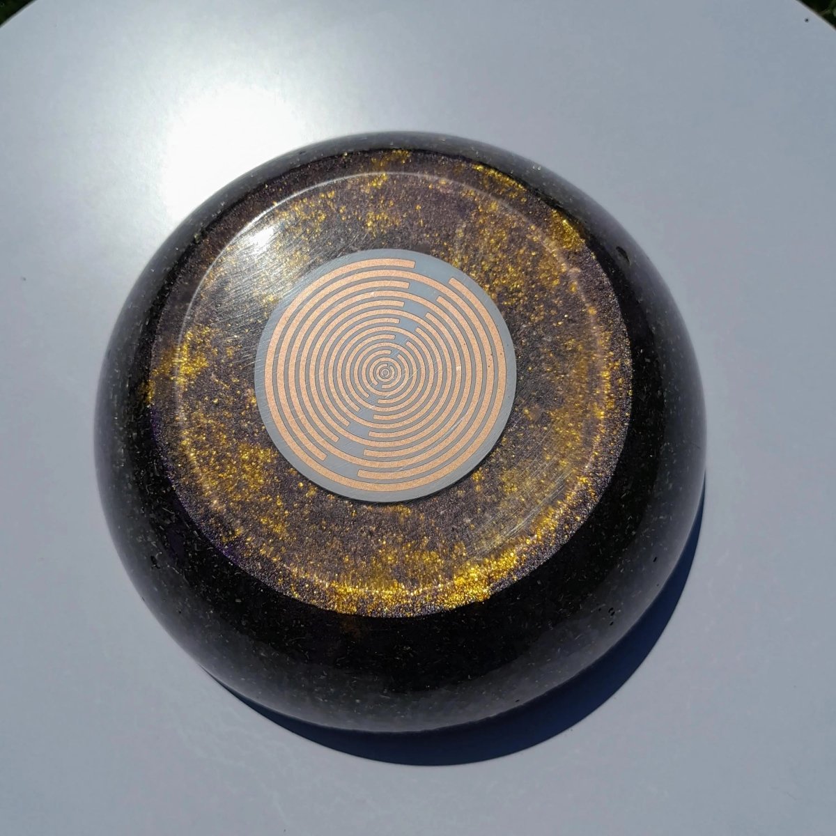 Semiesfera Orgonita con Shunguita y Antena MWO de Lakhovsky - Mundo Orgon