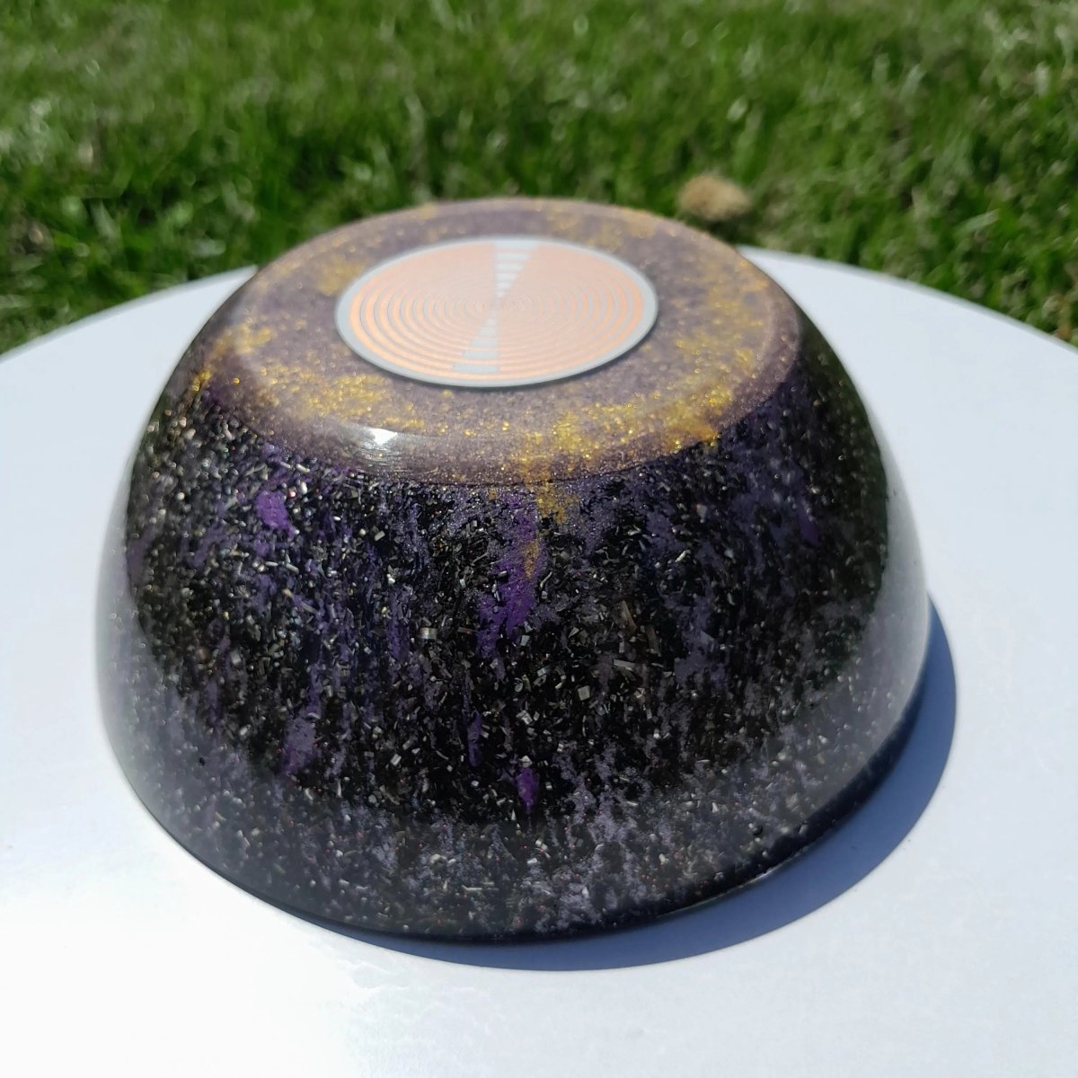 Semiesfera Orgonita con Shunguita y Antena MWO de Lakhovsky - Mundo Orgon