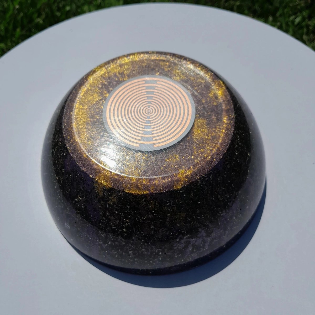 Semiesfera Orgonita con Shunguita y Antena MWO de Lakhovsky - Mundo Orgon