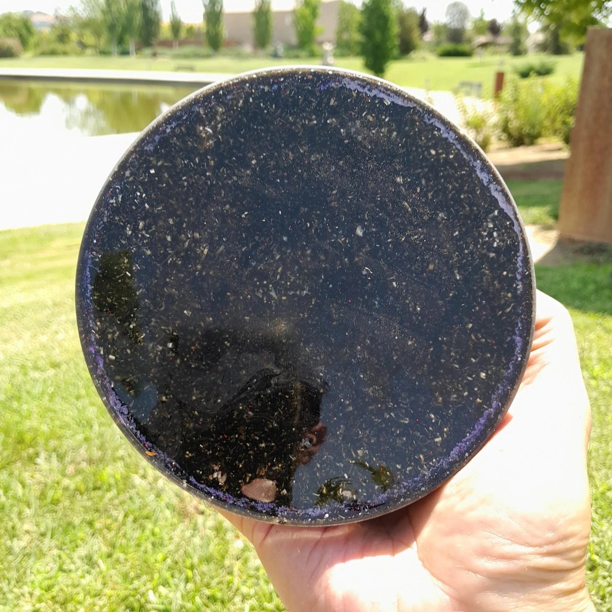 Semiesfera Orgonita con Shunguita y Antena MWO de Lakhovsky - Mundo Orgon