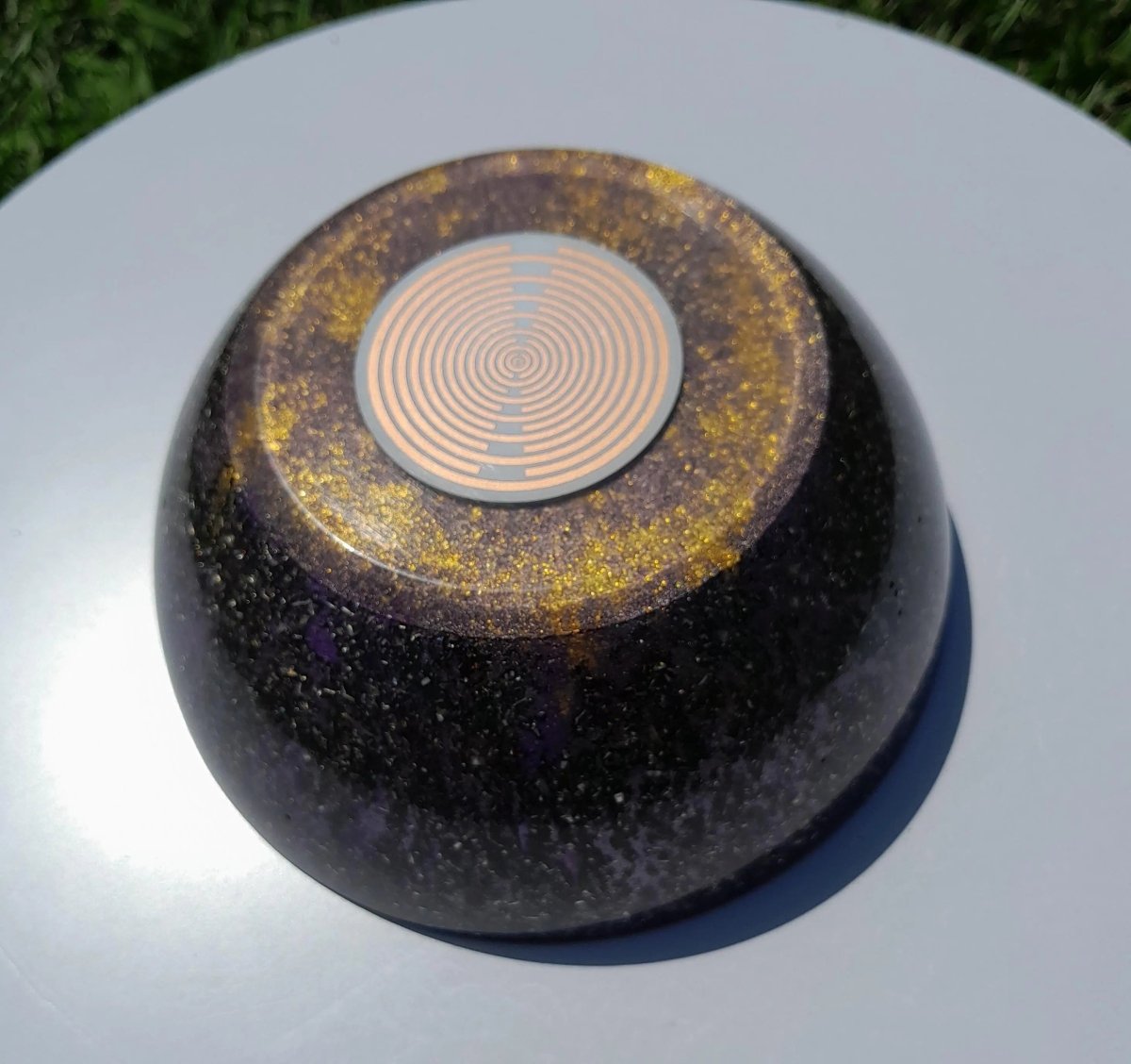 Semiesfera Orgonita con Shunguita y Antena MWO de Lakhovsky - Mundo Orgon